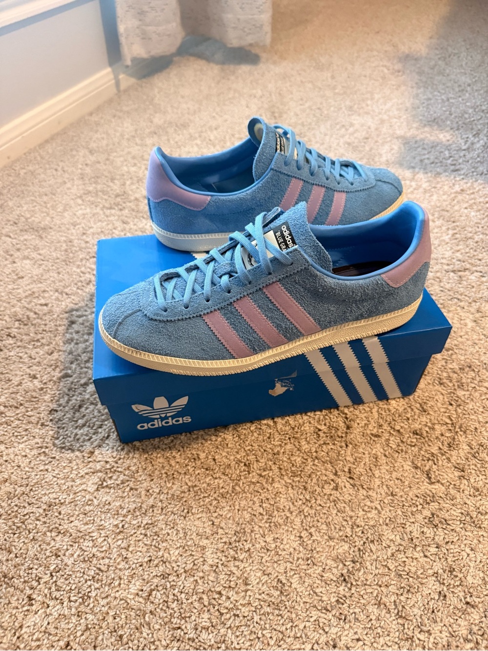 Adidas Blue Grass Sneakers, part of the State Series